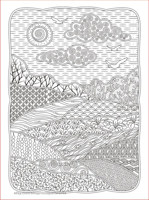 Simple Pattern Coloring Pages