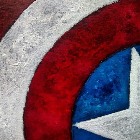 Captain America shield #Captain #America #Painting #Acrylic | Captain ...