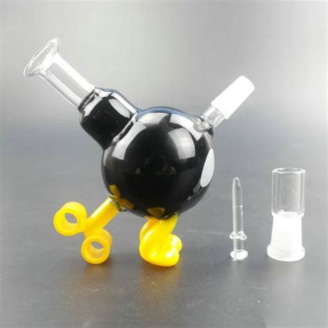 2020 Brand New Mini Oil Rigs Glass Bongs Percolator With 10cm Height Round Shape Oil Burner Bong ...