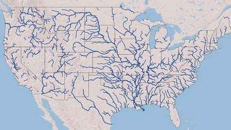 ALL the rivers in the United States on a single beautiful interactive map! | Map, California map ...