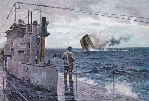 German U Boats Sinking American Ships Ww1