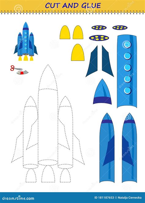 Printable Cut Out Rocket Template