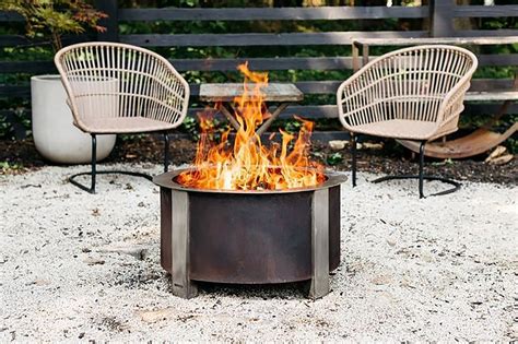 BBQ Smoke Free Fire Pit Portable Stove Modern Firewood Log Wood Fireplace Grill Barbecues ...