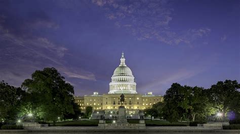 4K time lapse of the United states capitol building, Washington DC, USA ...