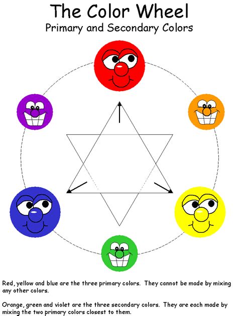 The Color Wheel Worksheet (color)