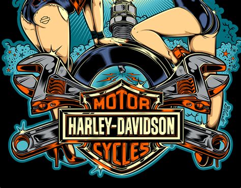 Hotrod Hellcat Designs - UK on Behance | Harley davidson posters ...