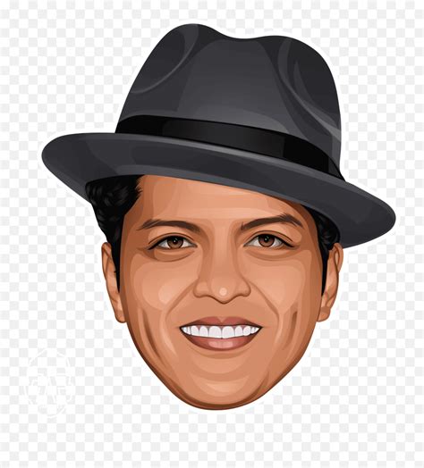 Bruno Mars Face Png Transparent - Bruno Mars Cartoon Png,Bruno Mars Png ...