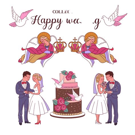 Church Wedding Vector PNG Images, Happy Wedding Rite Church Angel, Invitation, Angel, Greeting ...