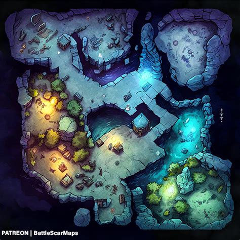 Underdark cavern battle map release – Artofit