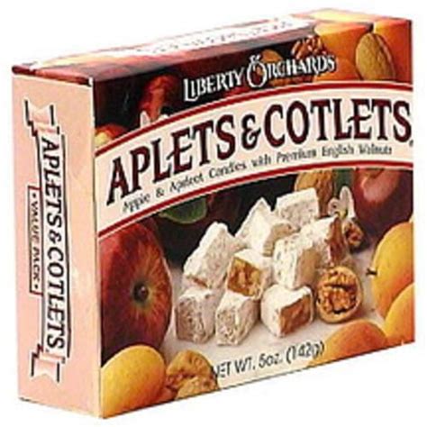 Liberty Orchards Aplets & Cotlets, Apple & Apricot with English Walnuts ...