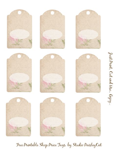 Price Tag Template Printable