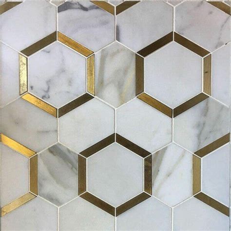 Marble Honeycomb Mosaic Wall & Floor Tile | Dekorasyon elişleri, Desen ...