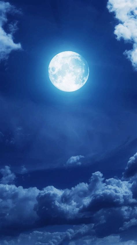 Blue Sky Moon Wallpapers - Top Free Blue Sky Moon Backgrounds - WallpaperAccess