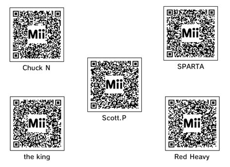 Mii QR Codes Set 1 by zxnes on DeviantArt