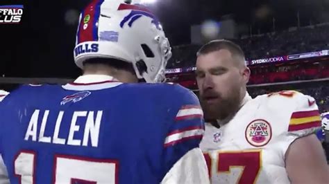 Travis Kelce's message to Josh Allen after Chiefs beat Bills shows his true feelings - Mirror Online