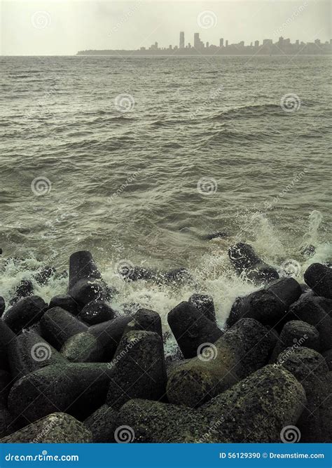 Nariman Point stock photo. Image of wave, point, view - 56129390