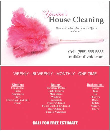 Samples of Cleaning Business Cards | ... Business Cards, Custom Office Cleaning Cards, Maid ...