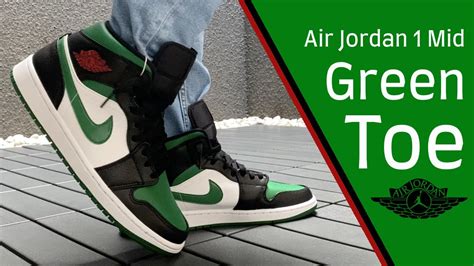 Green toe air Jordan 1 mid - seensociety.com