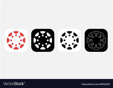 App icon canvas student Royalty Free Vector Image