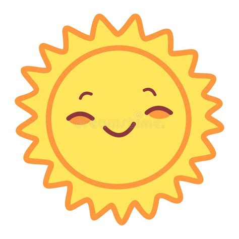 Cute sun stock vector. Illustration of icon, yellow - 318893099