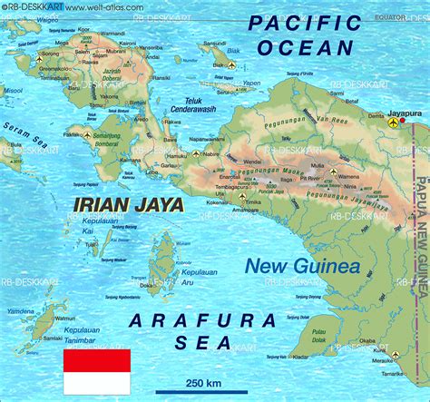 Map of Irian Jaya (Indonesia) | Geografi, Sejarah, Peta