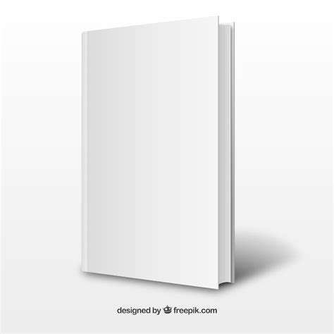 Premium Vector | Realistic white book template