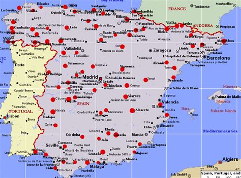 map of spain - Map Pictures
