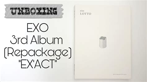 [UNBOXING] EXO - 3rd Album Repackage 'Lotto' - YouTube