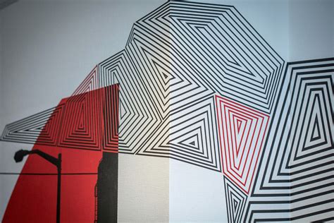 OFFICE DESIGN // CITY // TAPE ART & PAINT & MARKER on Behance