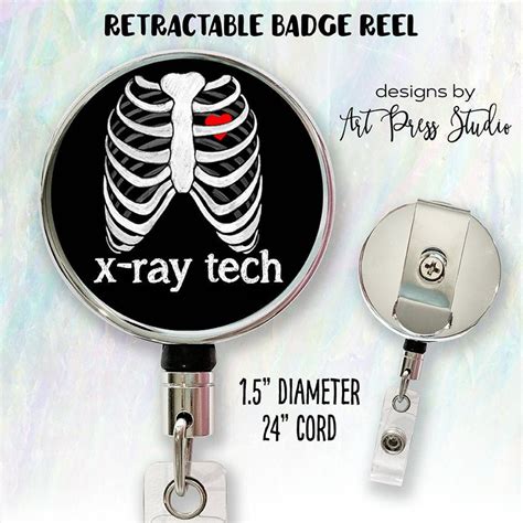 Retractable Badge ID Reel Funny Badge Reel ER Tech Badge ID - Etsy