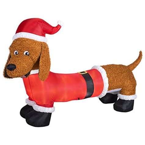 gemmy internal light 4.13 ft tall christmas dog inflatable decor - Walmart.com