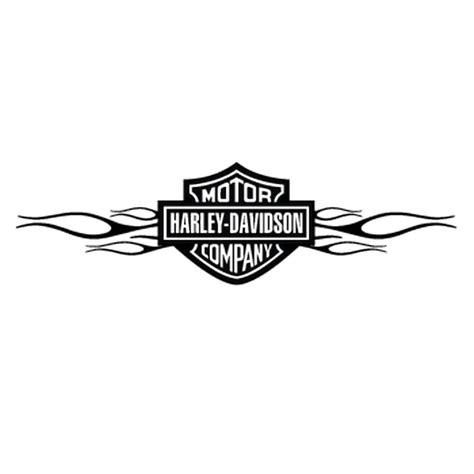 Harley Davidson Flames Stencil