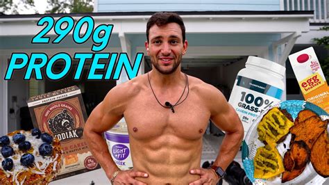 HIGH Protein Full Day of Eating + Home Gym Workout - YouTube