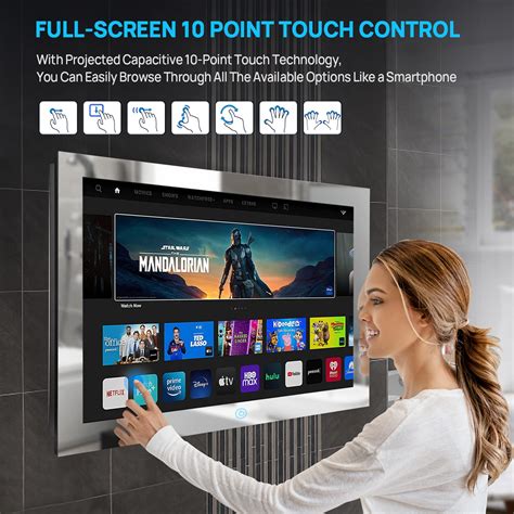 Buy Haocrown 21.5-inch Touchscreen Bathroom TV Waterproof Smart Mirror ...