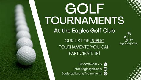 Tournaments at the Eagles - Eagles Golf