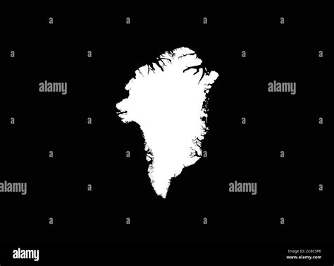 Greenland map outline vector illustration Stock Vector Image & Art - Alamy