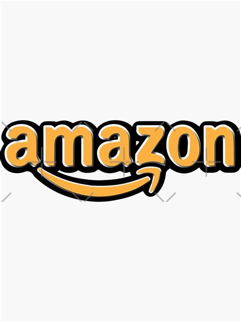 "amazon logo design " Sticker for Sale by one-for-store | Redbubble