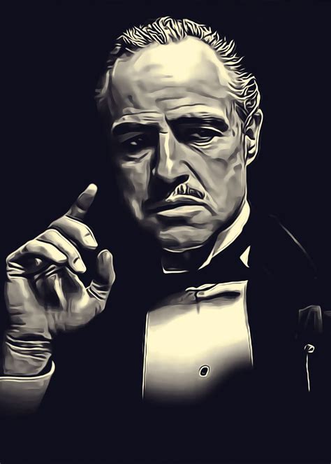 'The Godfather Poster 9' Poster by Ainiez | Displate in 2021 | The godfather poster, Poster ...