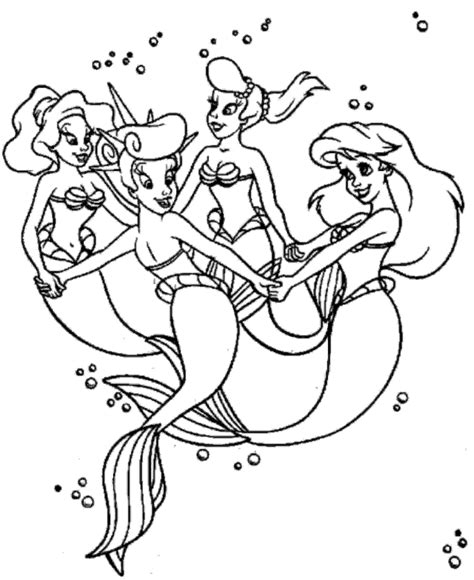 The Little Mermaid Coloring Pages Printable - Coloring Home