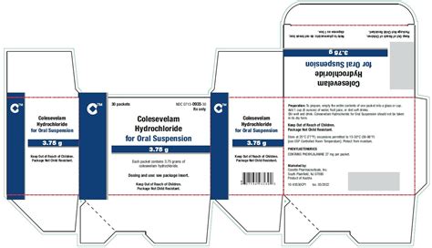 Colesevelam Tablets - FDA prescribing information, side effects and uses