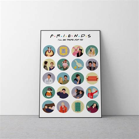 Friends TV Series Poster, Printable Wall Art, Friends Fan Gift, Friends ...