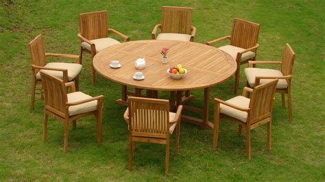 72" Round Dining Table Outdoor Patio Grade-A Teak Wood WholesaleTeak #WMDT72 - Walmart.com