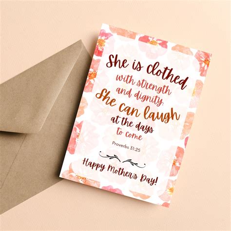 Scripture Mothers Day Cards, Printable Mother's Day Cards, Christian Cards, Bible Verse Mothers ...