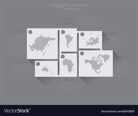 Continents Royalty Free Vector Image - VectorStock