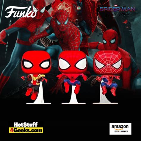 2022 NEW No Way Home: Leaping Spider-Man 3-Pack Funko Pop!