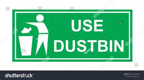 Use Dustbin Sign Vector Illustration Stock Vector (Royalty Free) 1684522498 | Shutterstock