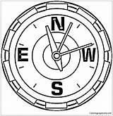 Compass Coloring Page  Free Printable Pages sketch template