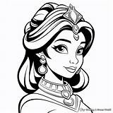 Princess Jasmine Coloring Pages  Free & Printable sketch template