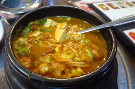 Small Potatoes Make The Steak Look Bigger: Cheonggukjang jjigae, beef bibimbap & godeungeo gui ...