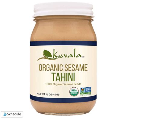 Organic Tahini for hummus - Liz Bushong